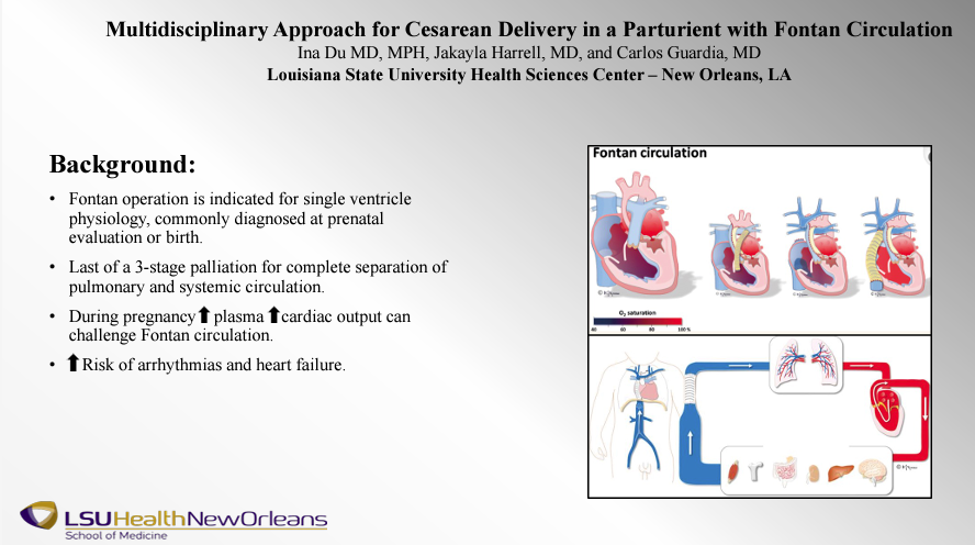Multidisciplinary Approach for Cesarean Delivery in a Parturient with Fontan Circulation