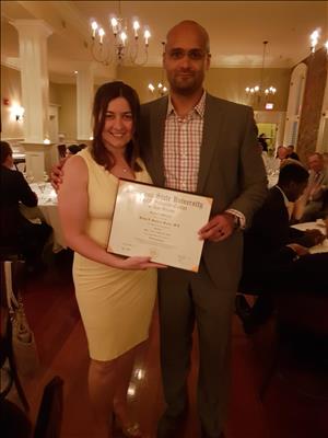 Dr. Silvia Gesheva Baxter at her 2018 neurosurgery graduation.