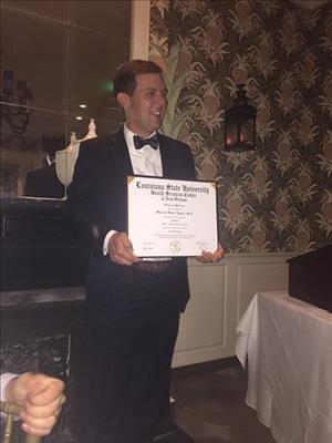 Dr. M. Daniel Eggart at his 2017 neurosurgery graduation.