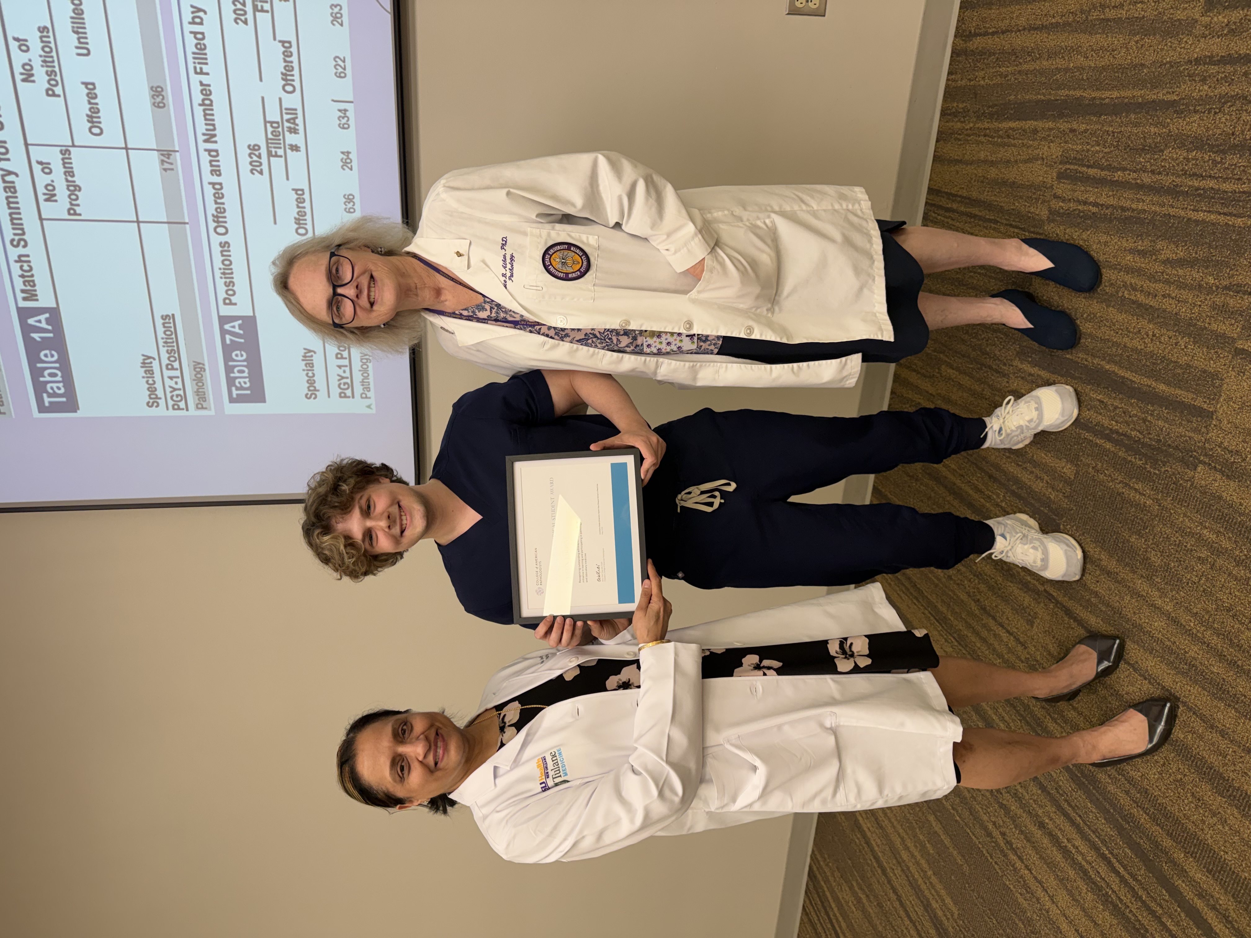 CAP Distinguished Medical Student Award Recipient