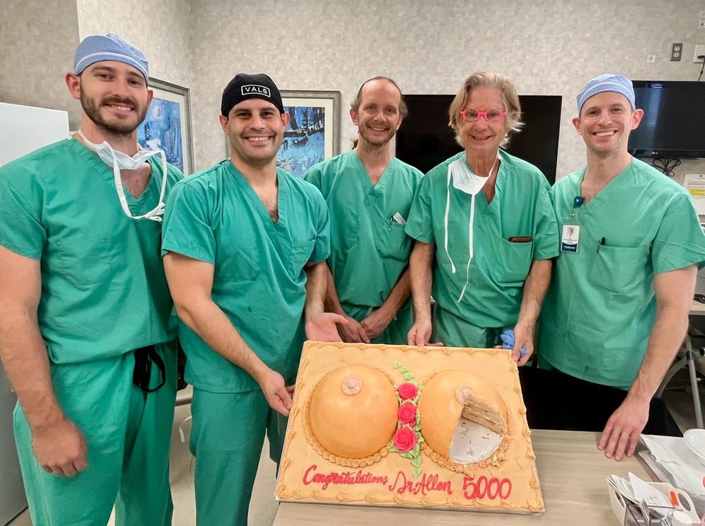 Dr. Allen celebrates his 5000th DIEP flap